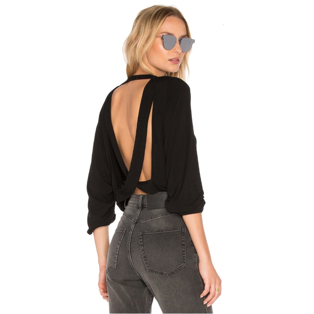 Riller & Fount x REVOLVE Chet Open Back Cropped Sweatshirt
